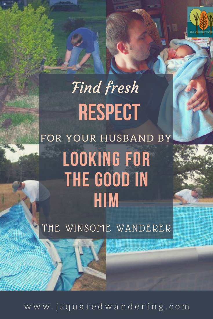 Find fresh respect for your husband by looking for the good-pics of husband doing chores and with baby - The Winsome Wanderer.  Jsquaredwandering.com